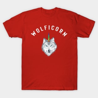 Wolficorn Wolf Unicorn Halloween T-Shirt